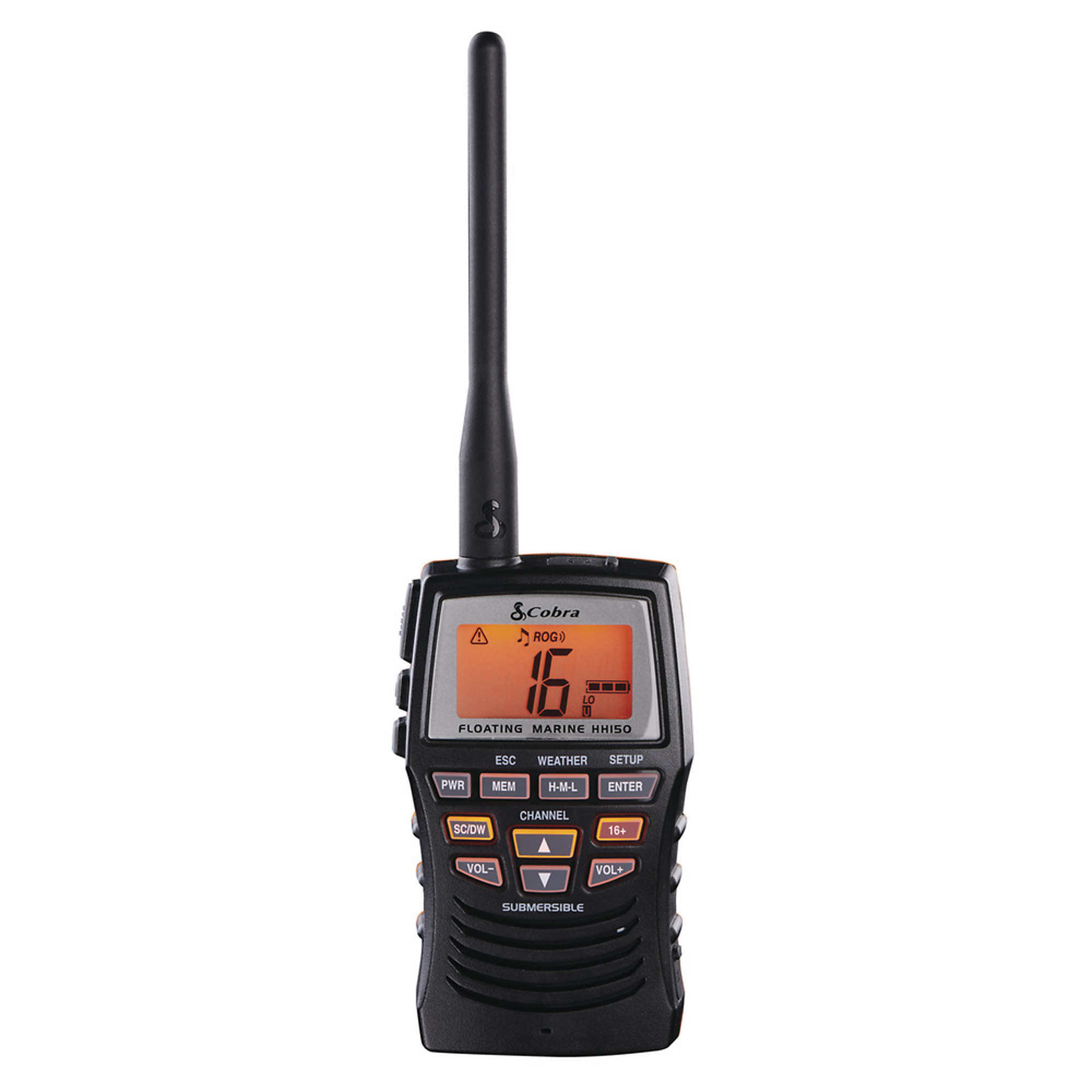 Cobra, MRHH150FLT Marine Handheld VHF USA, Range 7 mile, Channel (qty.) 40 Model# MRHH150FLT